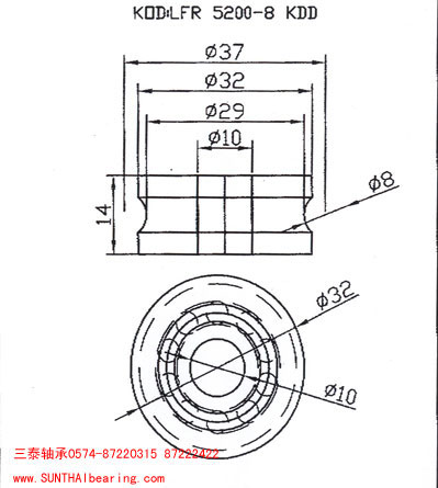 导轨滚轮LFR5200-8 KDD